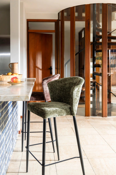 Barstoel Georgia Purple by Dutchbone