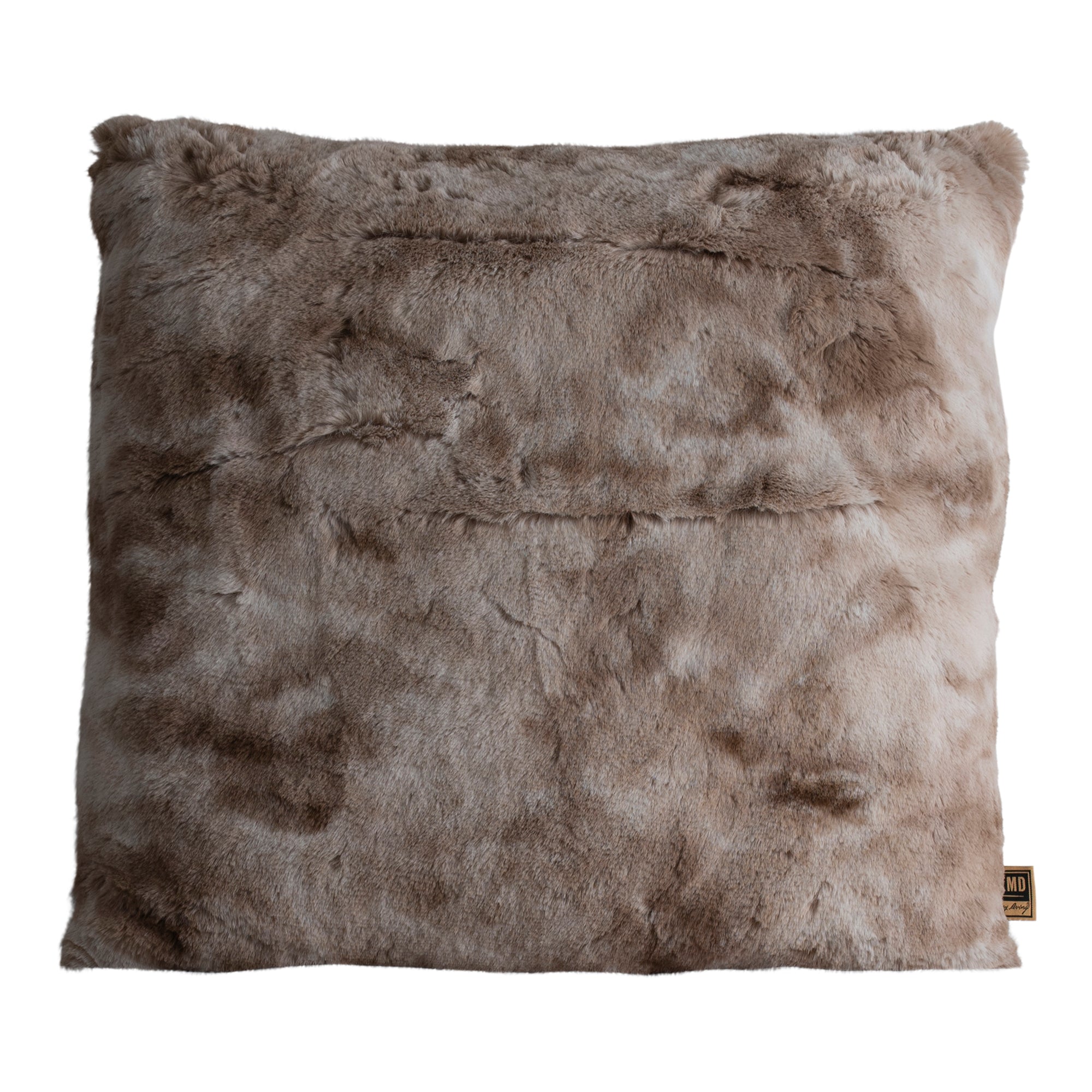 Linde Beige Faux Fur Kussen Vierkant L - depauwwonen