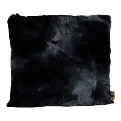 Linde Zwart Faux Fur Kussen Vierkant S - depauwwonen