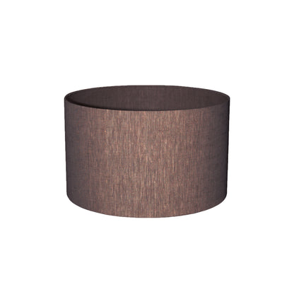 Rivvo Bruine Katoenen Linnen Lampenkap Rond Laag - depauwwonen