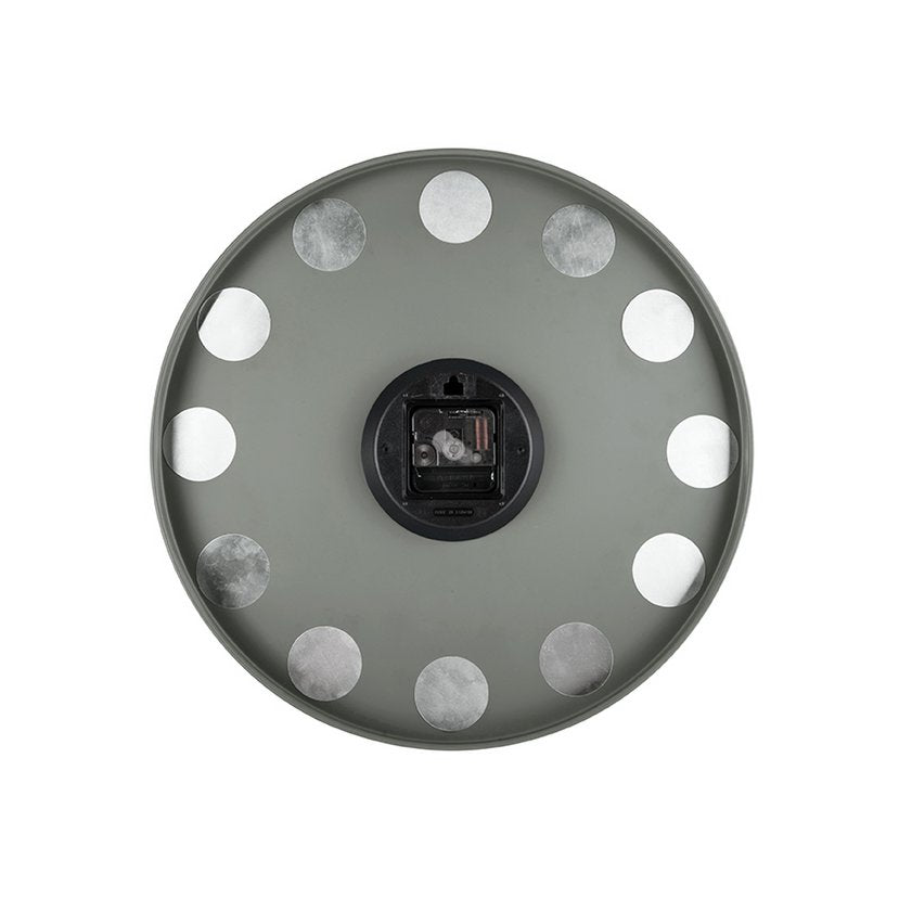 Wandklok charme gegraveerde cijfers Groen