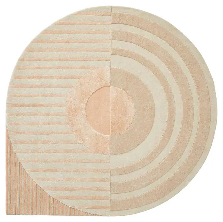 Fano Girare Wit-beige ø200 by Brinker Carpets