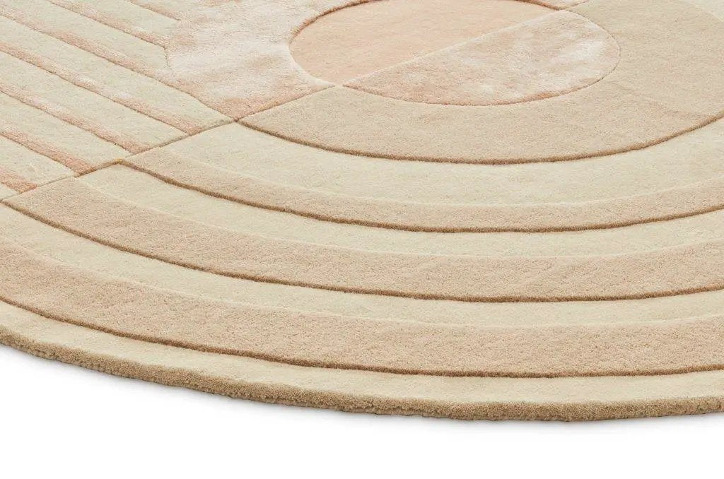 Fano Girare Wit-beige ø200 by Brinker Carpets