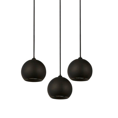 Hanglamp Eindhoven 3Lt - Sand Black Metal by Searchlight
