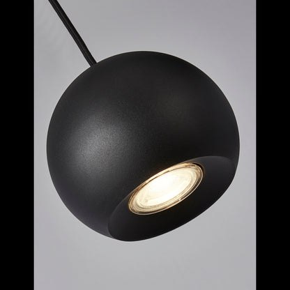 Eindhoven  4Lt Bar Pendant - Sand Black Metal