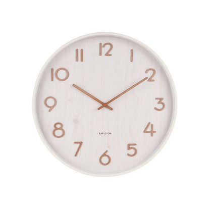Wandklok Puur Groot Wit
