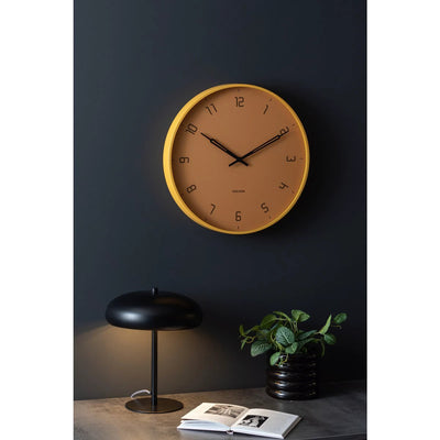 Wandklok Stark Geel by Karlsson