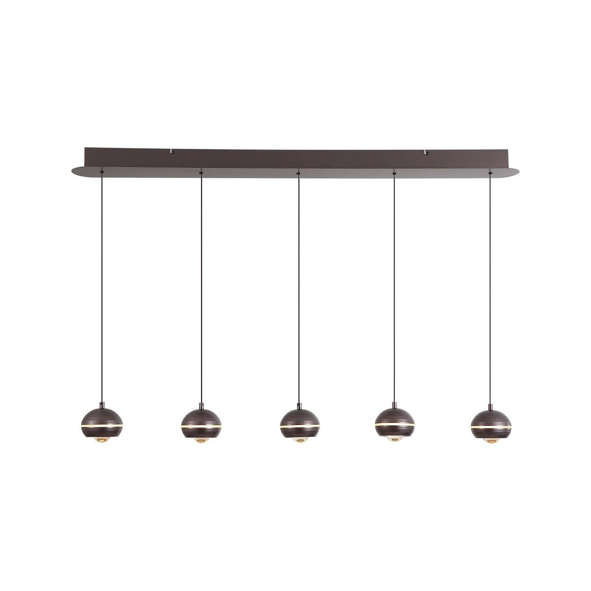 Hanglamp Meteor 5-lichts - Black Nickel by Searchlight