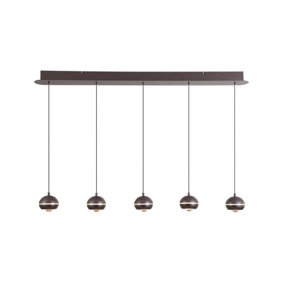Hanglamp Meteor 5-lichts - Black Nickel by Searchlight