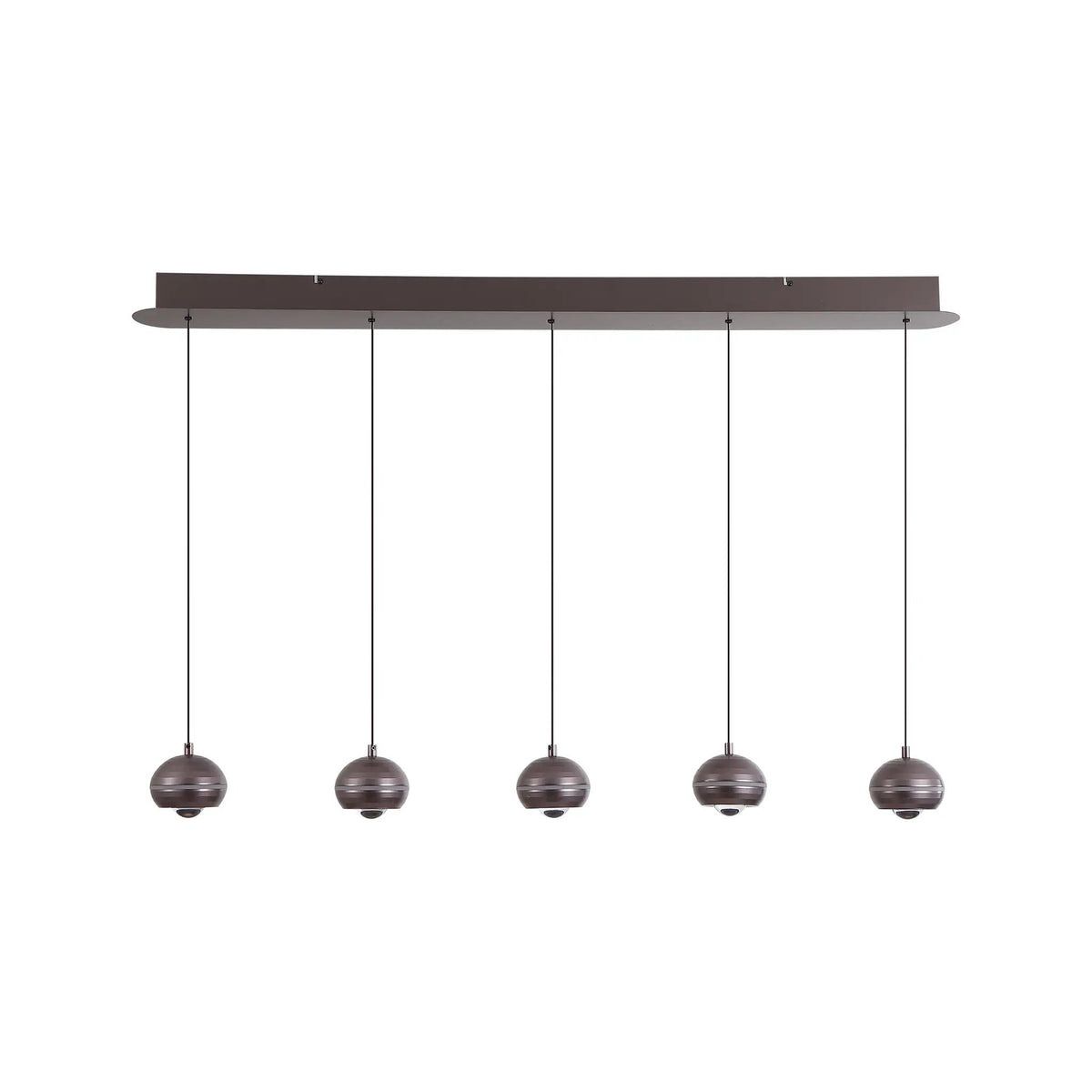 Hanglamp Meteor 5-lichts - Black Nickel by Searchlight