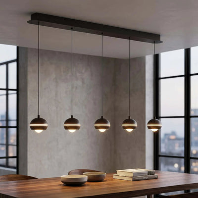 Hanglamp Meteor 5-lichts - Black Nickel by Searchlight
