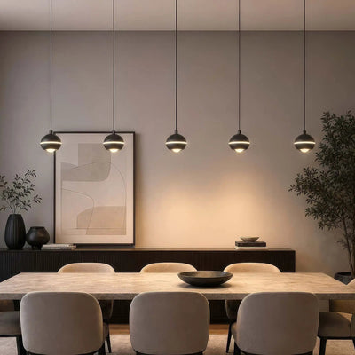 Hanglamp Meteor 5-lichts - Black Nickel by Searchlight
