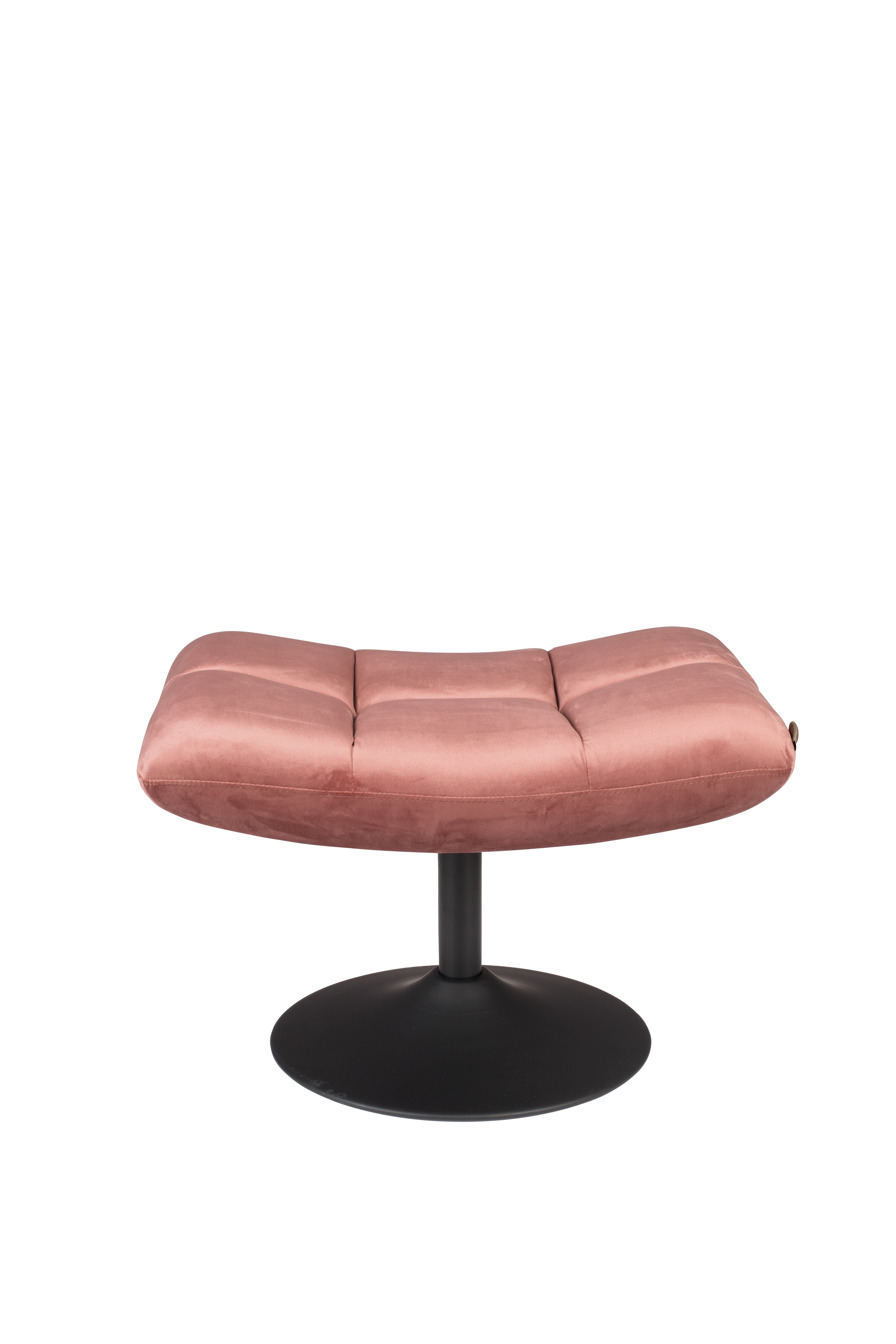 Hocker Bar Velvet Old Pink