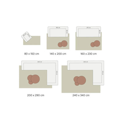 Vloerkleed Milano Bruin 240 x 340 cm by Veer Carpets