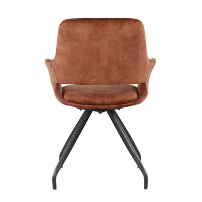 Capp Roestkleurig Fluweel (set van 2) by Livingfurn