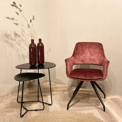 Capp Roestkleurig Fluweel (set van 2) by Livingfurn