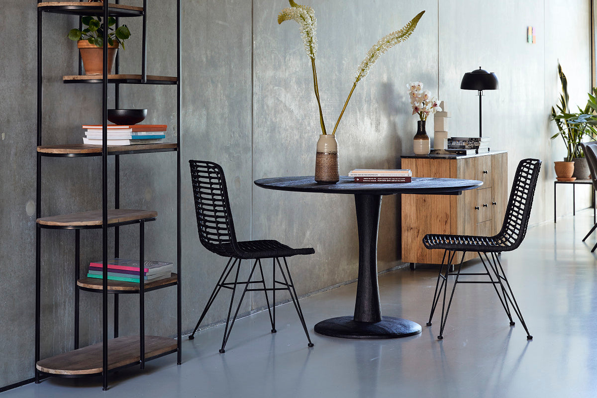 Eettafel Brix Vivian Zwart 120cm