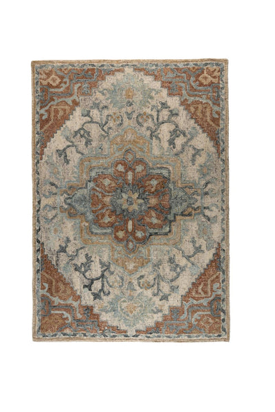 Vloerkleed Amori 200x300 Blue/Brick by Dutchbone