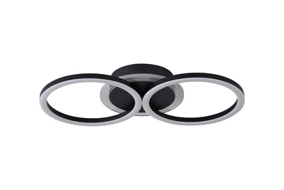 Plafondlamp Contour LED, Matt Black by Searchlight