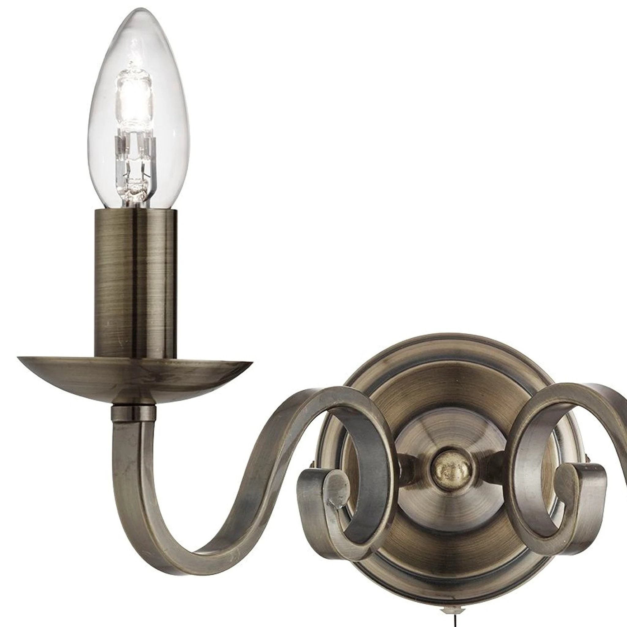 Wandlamp Richmond 2Lt Antique Brass Metal by Searchlight