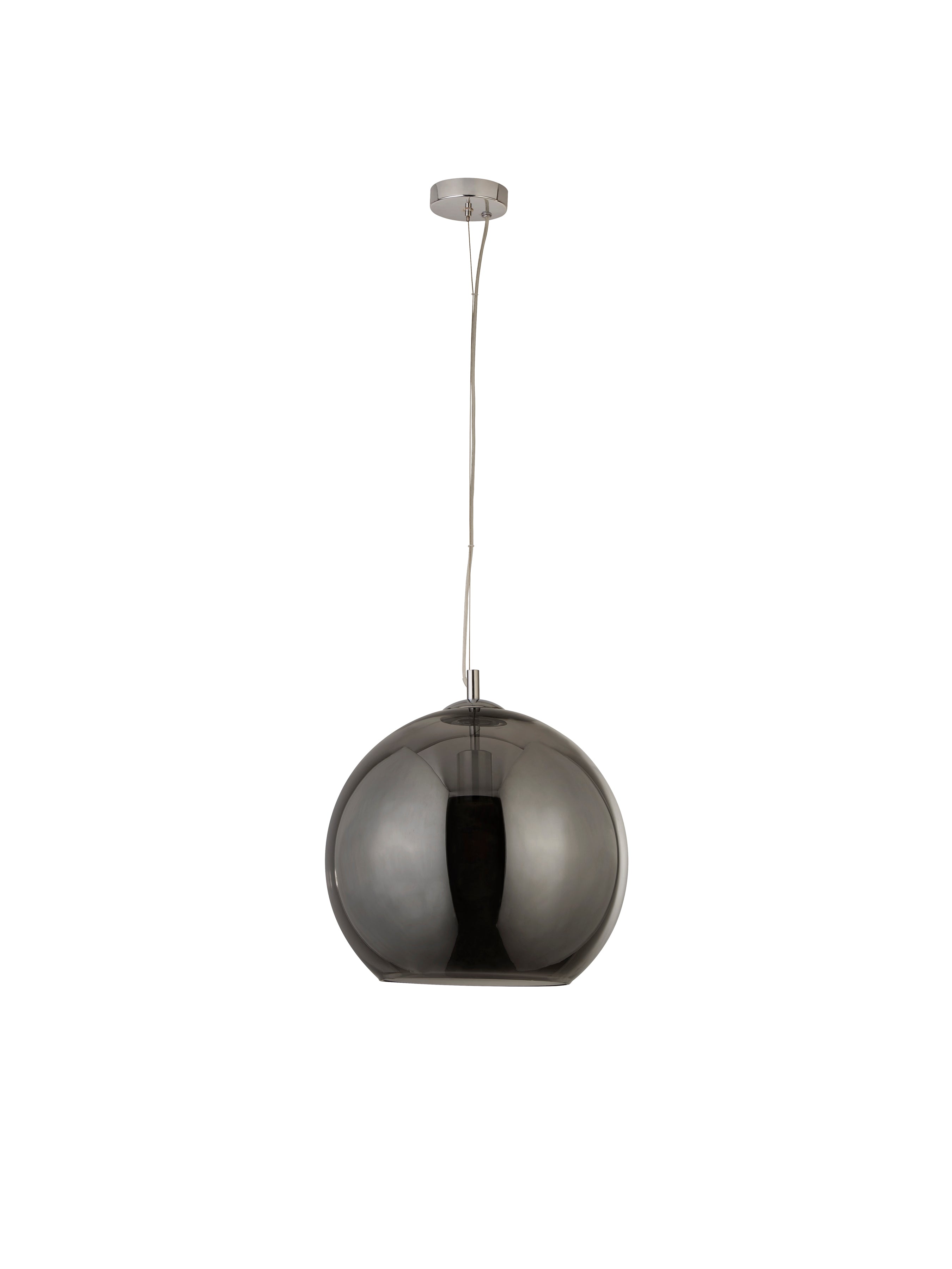 Balls  Pendant  - Chrome Metal & Smoked Glass