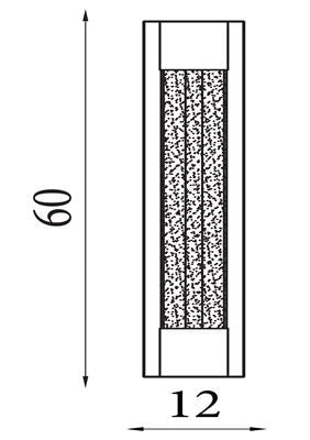 Wandlamp Sacramento OD LED - Stainless Steel, Painted Gold
