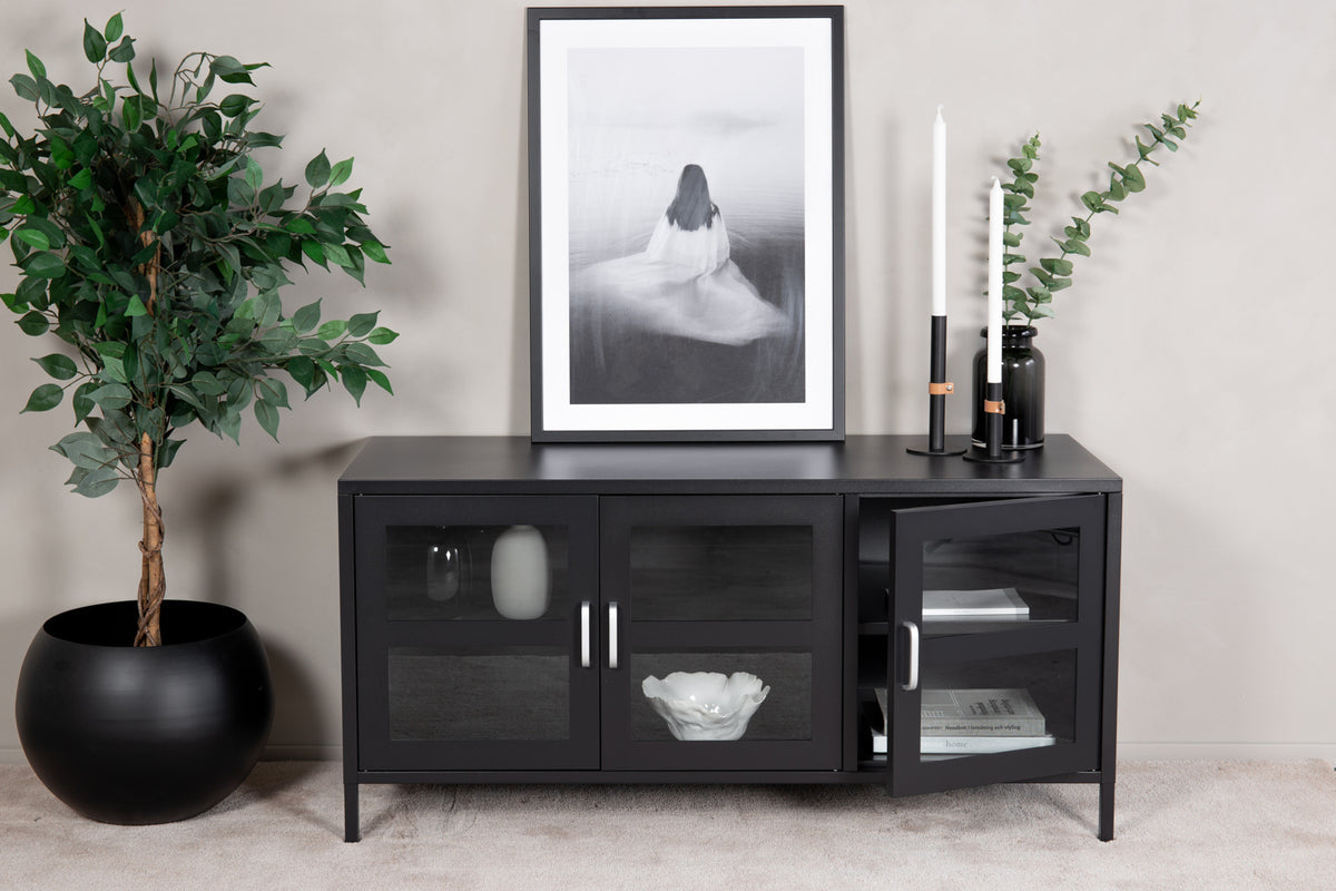 TV-meubel Acero 48 x 58 x 120 Zwart