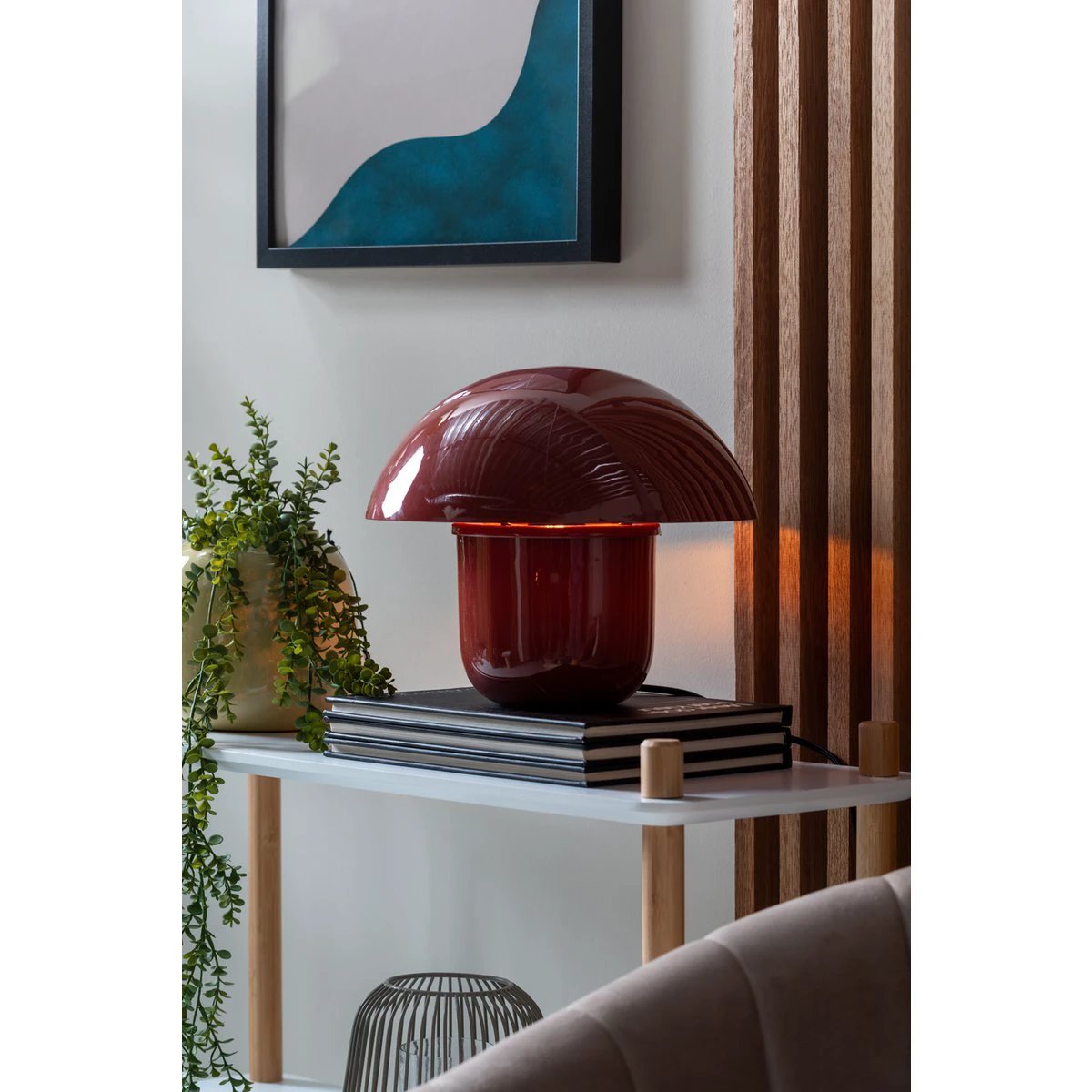 Tafellamp Dikke Paddestoel Rood by Leitmotiv