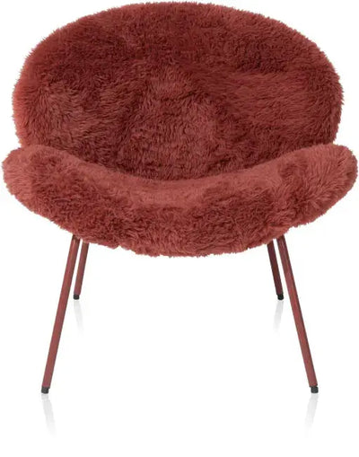 Fauteuil Freddy bordeaux by Coco Maison