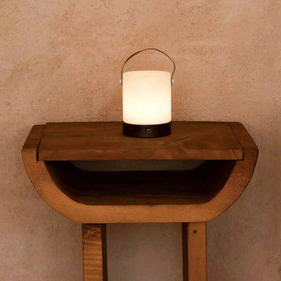 Tafellamp oplaadbaar Avery donkerbruin hout by Tavellio - Amsterdam