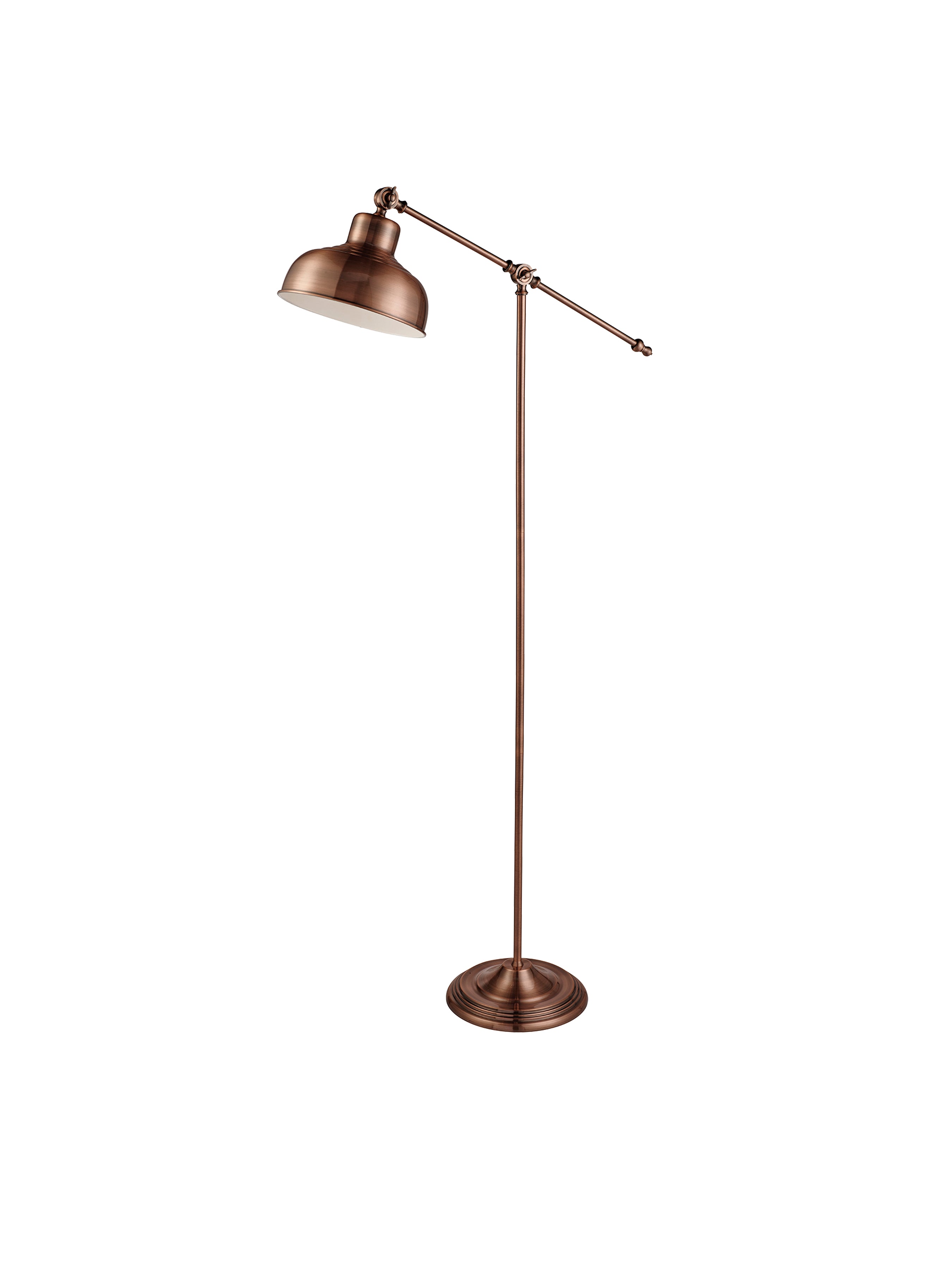Macbeth Floor Lamp - Antique Copper Metal