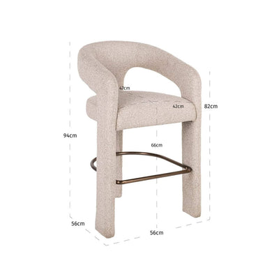 Barstoel Belle biscotti by Richmond Interiors