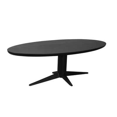 Eettafel Rayford zwart ovaal 230 by Richmond Interiors
