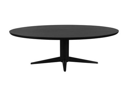 Eettafel Rayford zwart ovaal 230