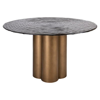 Eettafel Glastonburry antiekgoud 135Ø by Richmond Interiors