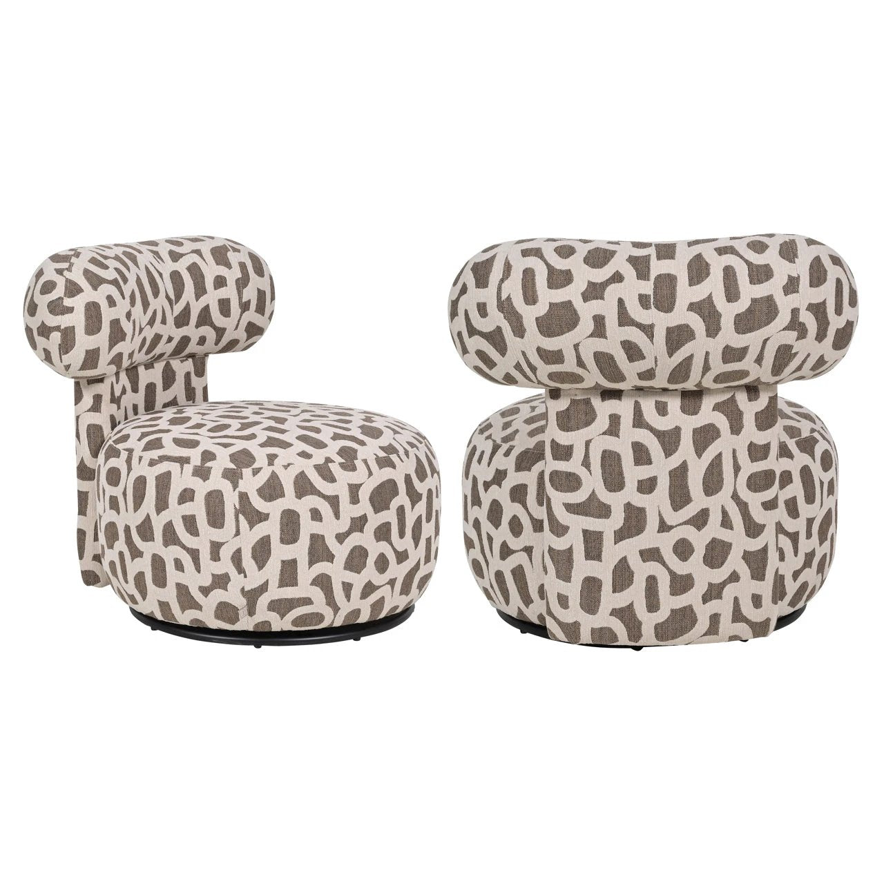Loungestoel Kaya gevlochten bruin by Richmond Interiors