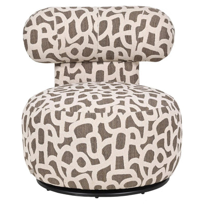 Loungestoel Kaya gevlochten bruin by Richmond Interiors