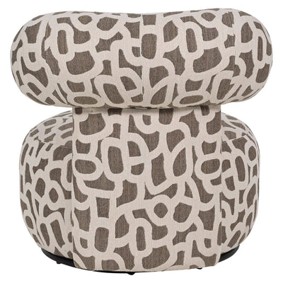 Loungestoel Kaya gevlochten bruin by Richmond Interiors