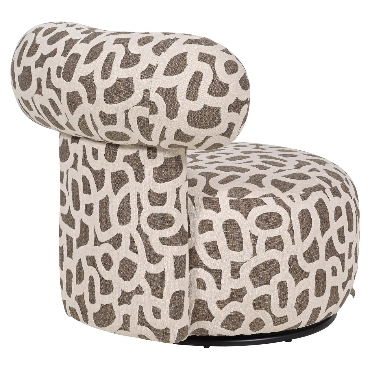 Loungestoel Kaya gevlochten bruin by Richmond Interiors