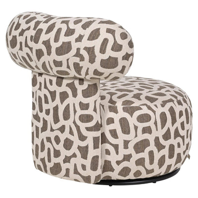 Loungestoel Kaya gevlochten bruin by Richmond Interiors