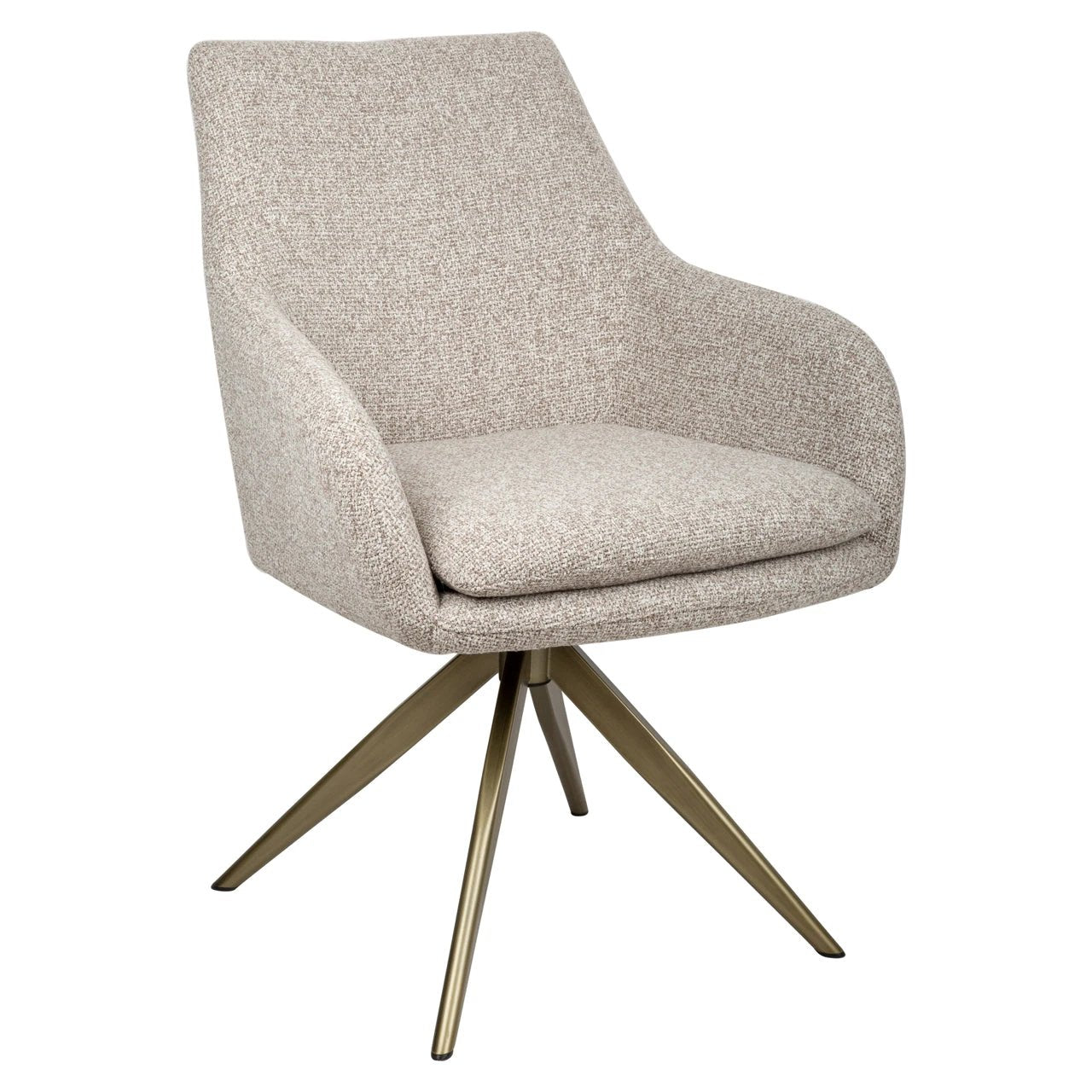 Eetkamerstoel Lisonne cayennebruin draaibaar vlamvertragend by Richmond Interiors