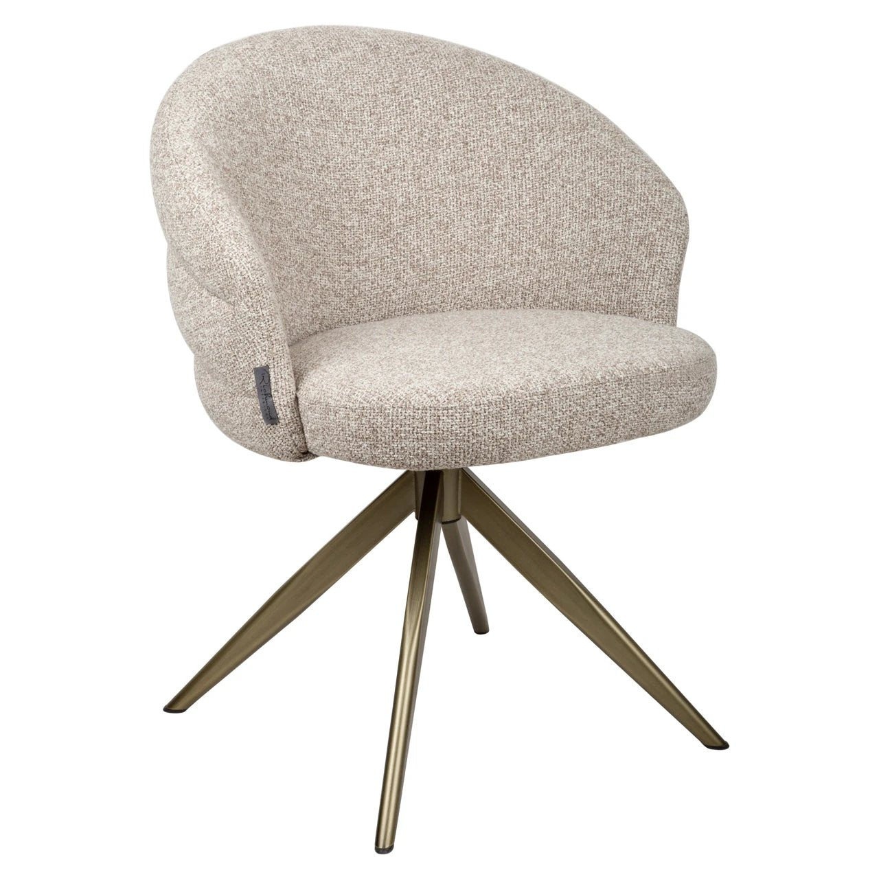Eetkamerstoel Zendaya cayennebruin draaibaar vlamvertragend by Richmond Interiors