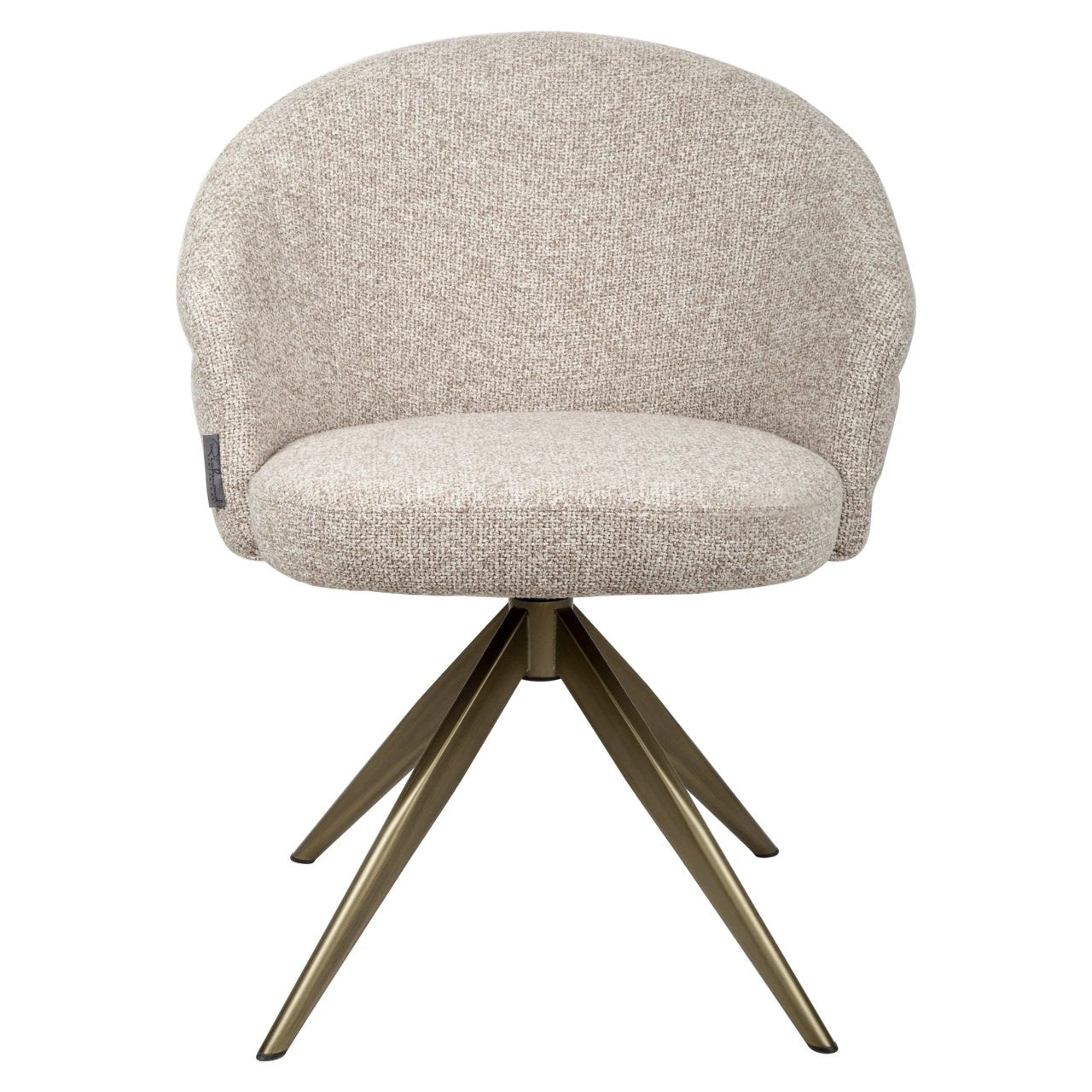 Eetkamerstoel Zendaya cayennebruin draaibaar vlamvertragend by Richmond Interiors