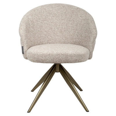Eetkamerstoel Zendaya cayennebruin draaibaar vlamvertragend by Richmond Interiors