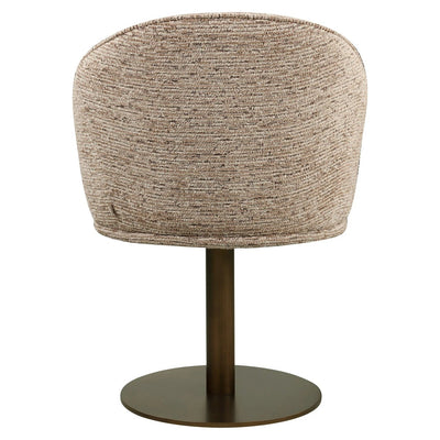 Eetkamerstoel Beverly mokka lineair draaibaar by Richmond Interiors