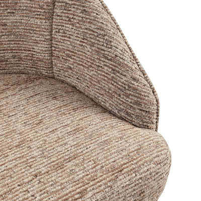 Eetkamerstoel Beverly mokka lineair draaibaar by Richmond Interiors