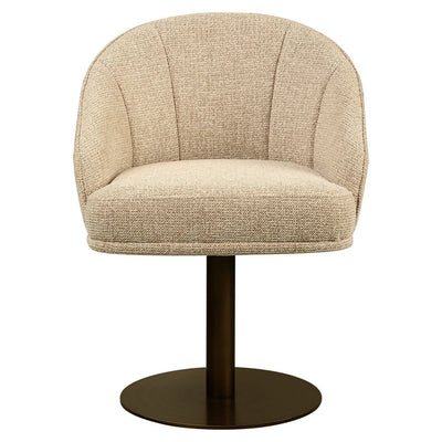 Eetkamerstoel Beverly naturel chique draaibaar by Richmond Interiors