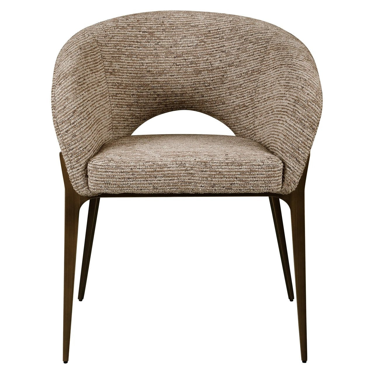 Eetkamerstoel Kenzi mocca lineair brandvertragend by Richmond Interiors