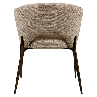Eetkamerstoel Kenzi mocca lineair brandvertragend by Richmond Interiors