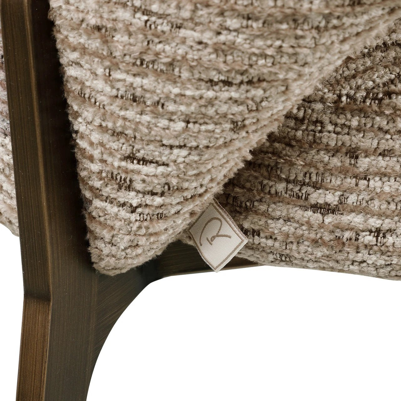 Eetkamerstoel Kenzi mocca lineair brandvertragend by Richmond Interiors